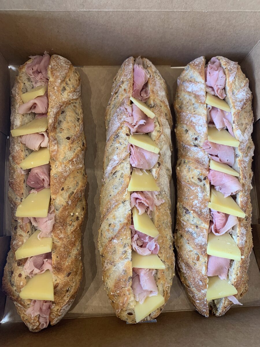 Sandwichs baguette faits maison